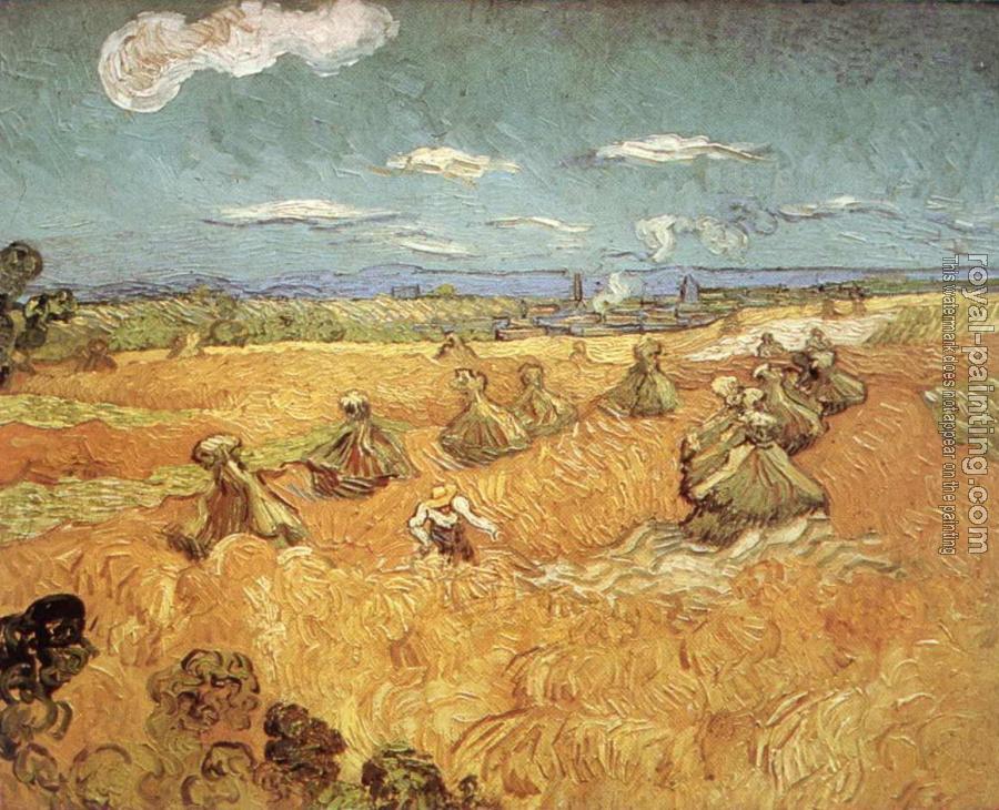 Vincent Van Gogh : Wheat Stacks with Reaper Vincent Van Gogh : Wheat Stacks with Reaper